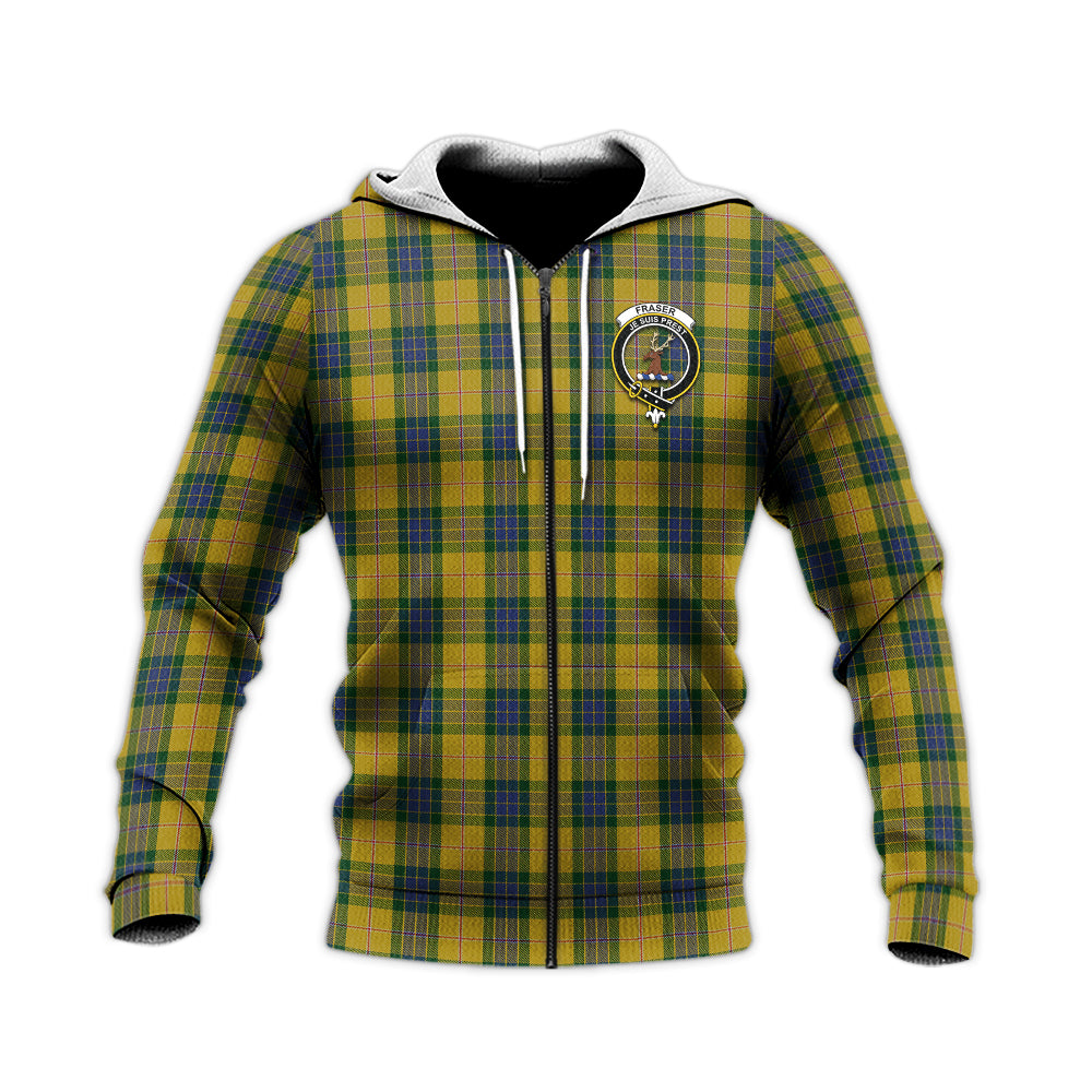 fraser-yellow-tartan-knitted-hoodie-with-family-crest