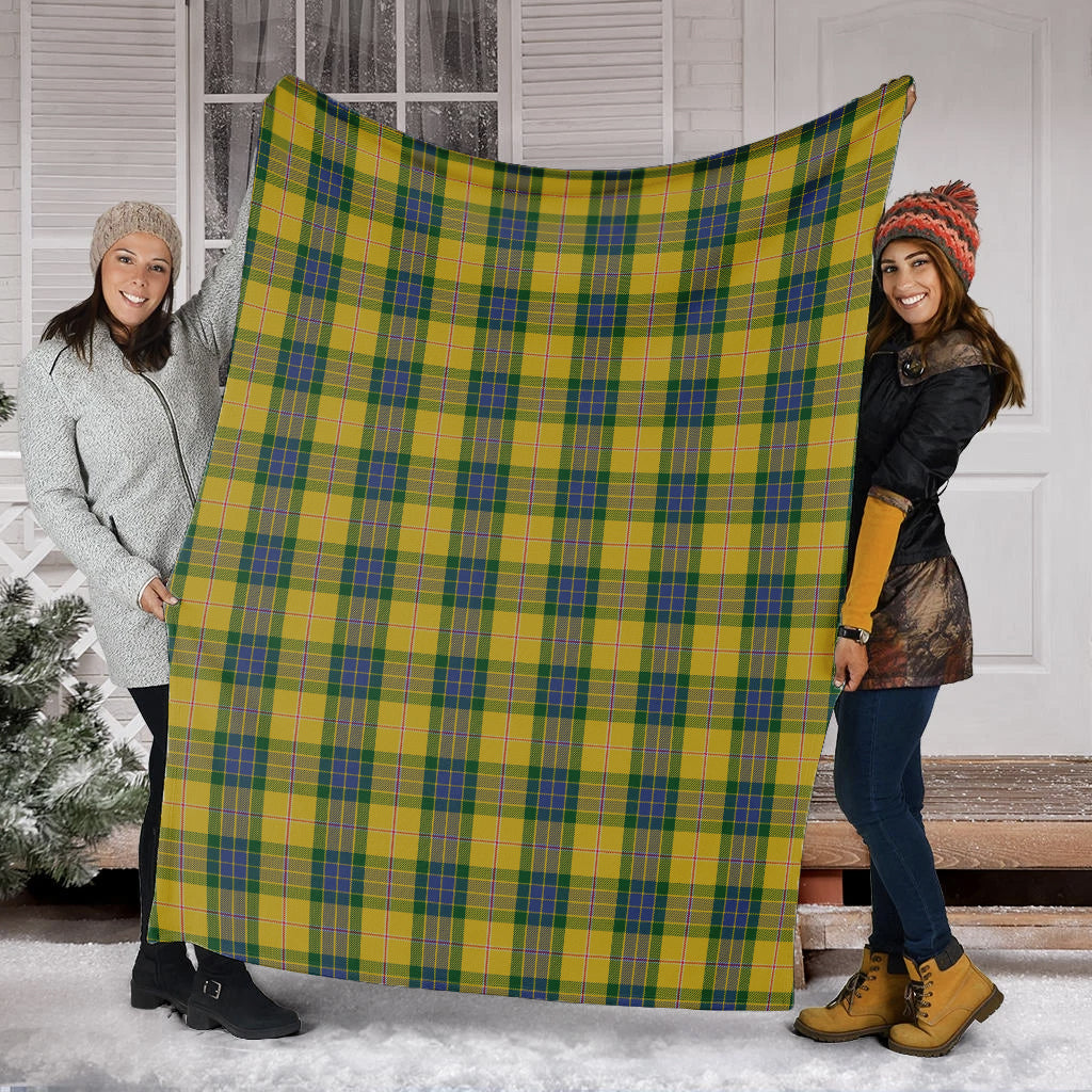 Fraser Yellow Tartan Blanket - Tartan Vibes Clothing