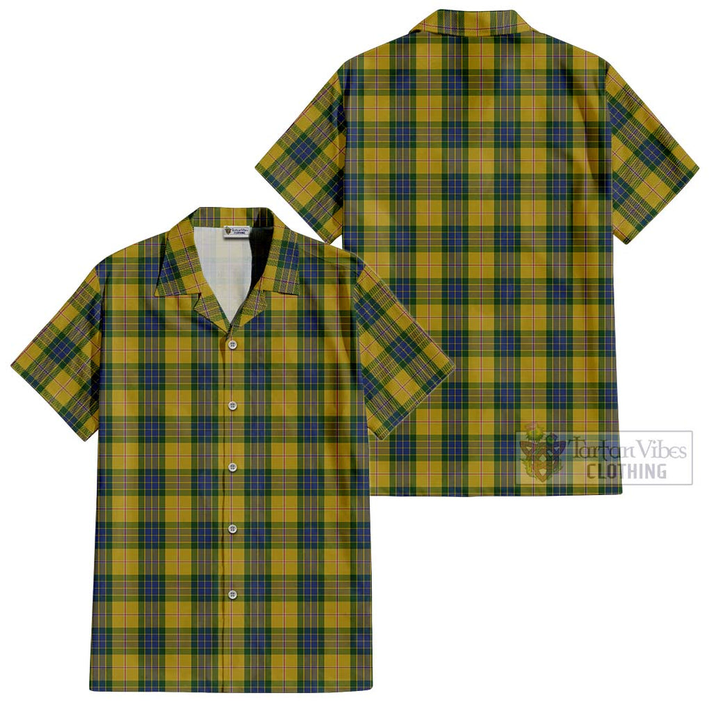 Fraser Yellow Tartan Cotton Hawaiian Shirt Kid - Tartanvibesclothing Shop