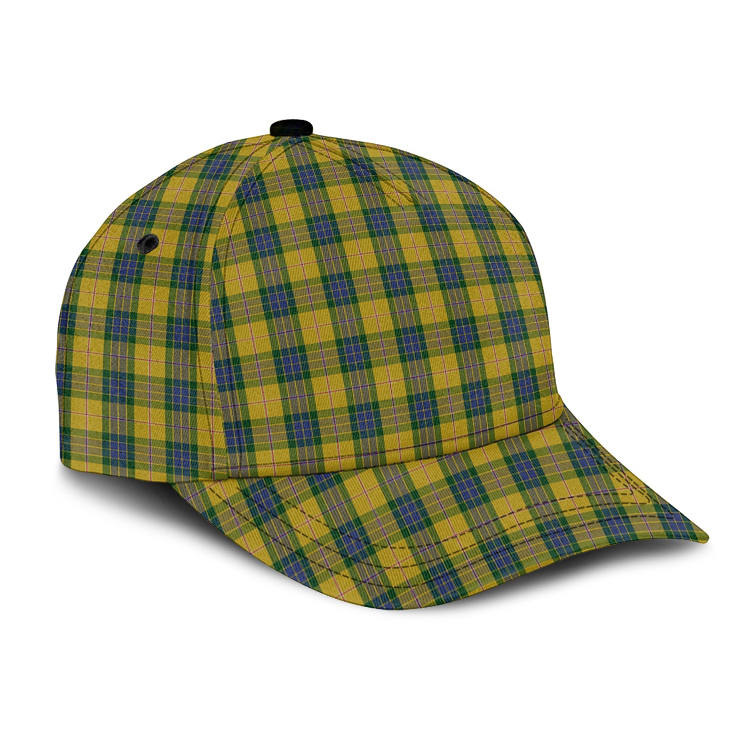 Fraser Yellow Tartan Classic Cap - Tartan Vibes Clothing