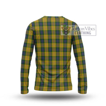 Fraser Yellow Tartan Long Sleeve T-Shirt with Family Crest DNA In Me Style