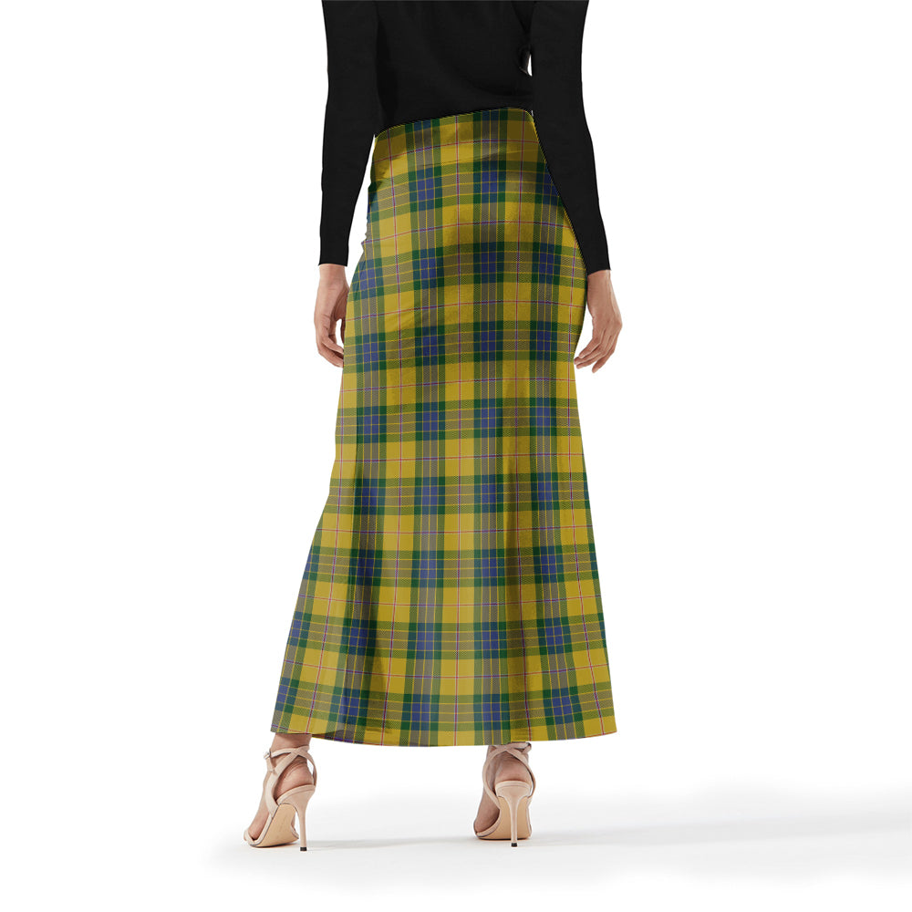 fraser-yellow-tartan-womens-full-length-skirt