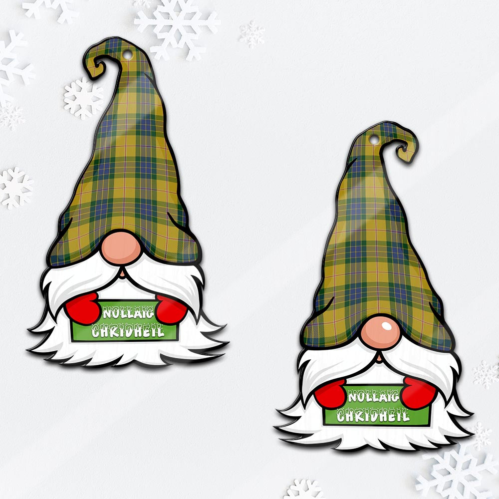 Fraser Yellow Gnome Christmas Ornament with His Tartan Christmas Hat - Tartan Vibes Clothing