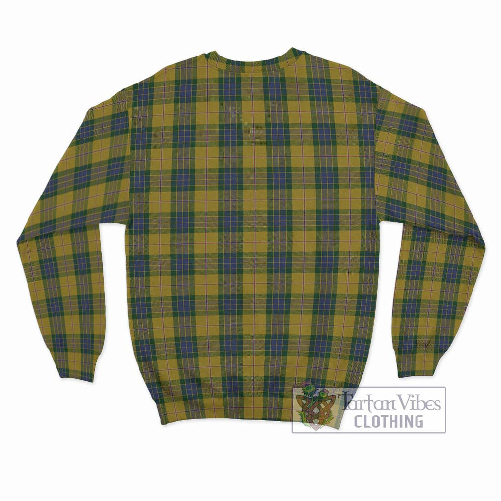 Fraser Yellow Tartan Sweatshirt with Family Crest DNA In Me Style - Tartanvibesclothing Shop