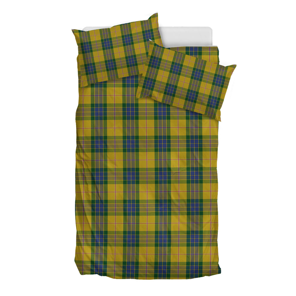 Fraser Yellow Tartan Bedding Set - Tartan Vibes Clothing