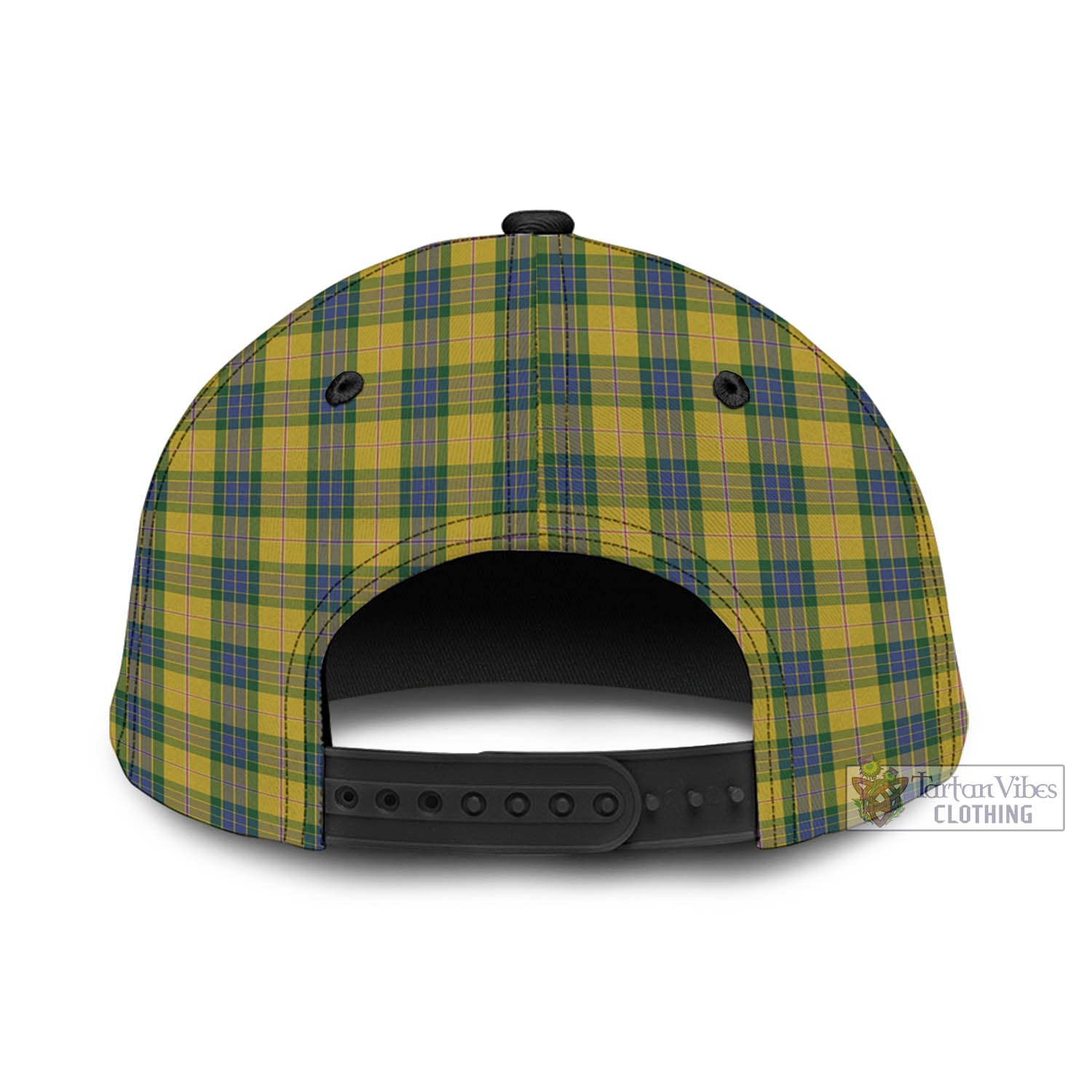 Tartan Vibes Clothing Fraser Yellow Tartan Classic Cap with Family Crest In Me Style