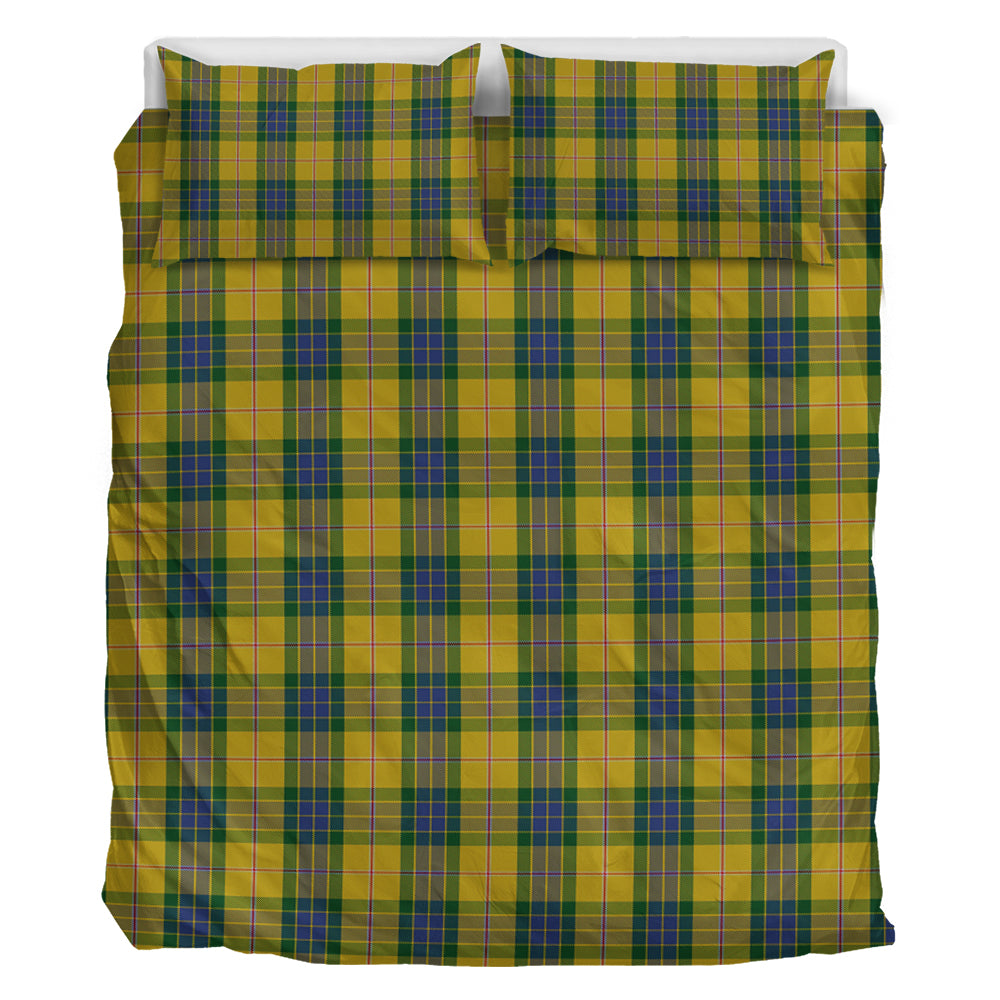 Fraser Yellow Tartan Bedding Set - Tartan Vibes Clothing