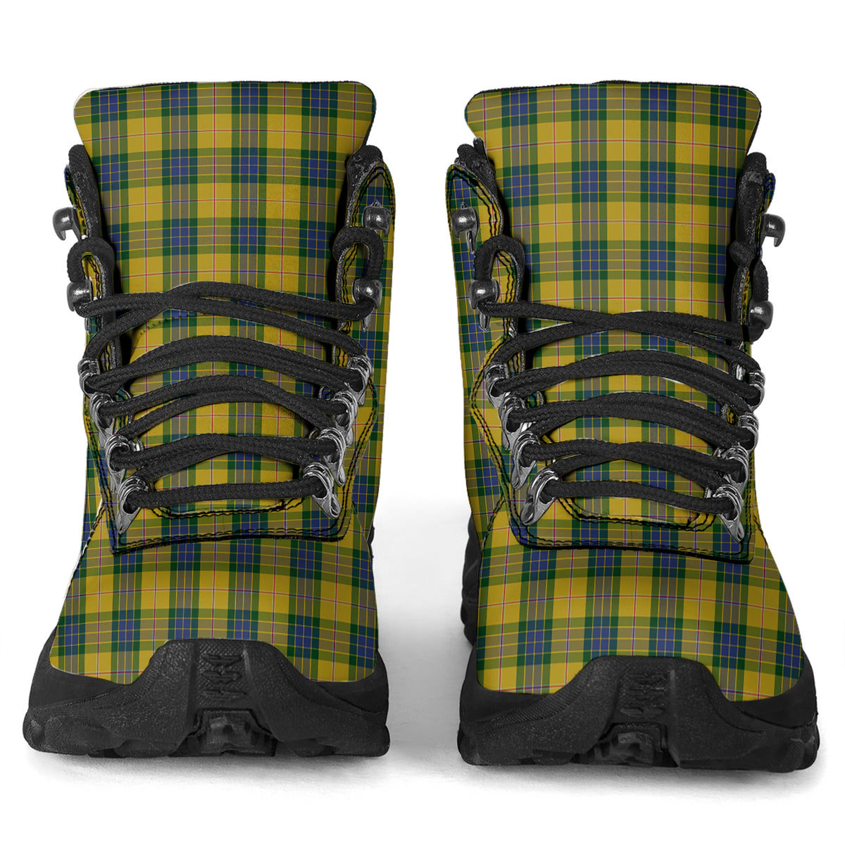 Fraser Yellow Tartan Alpine Boots - Tartanvibesclothing