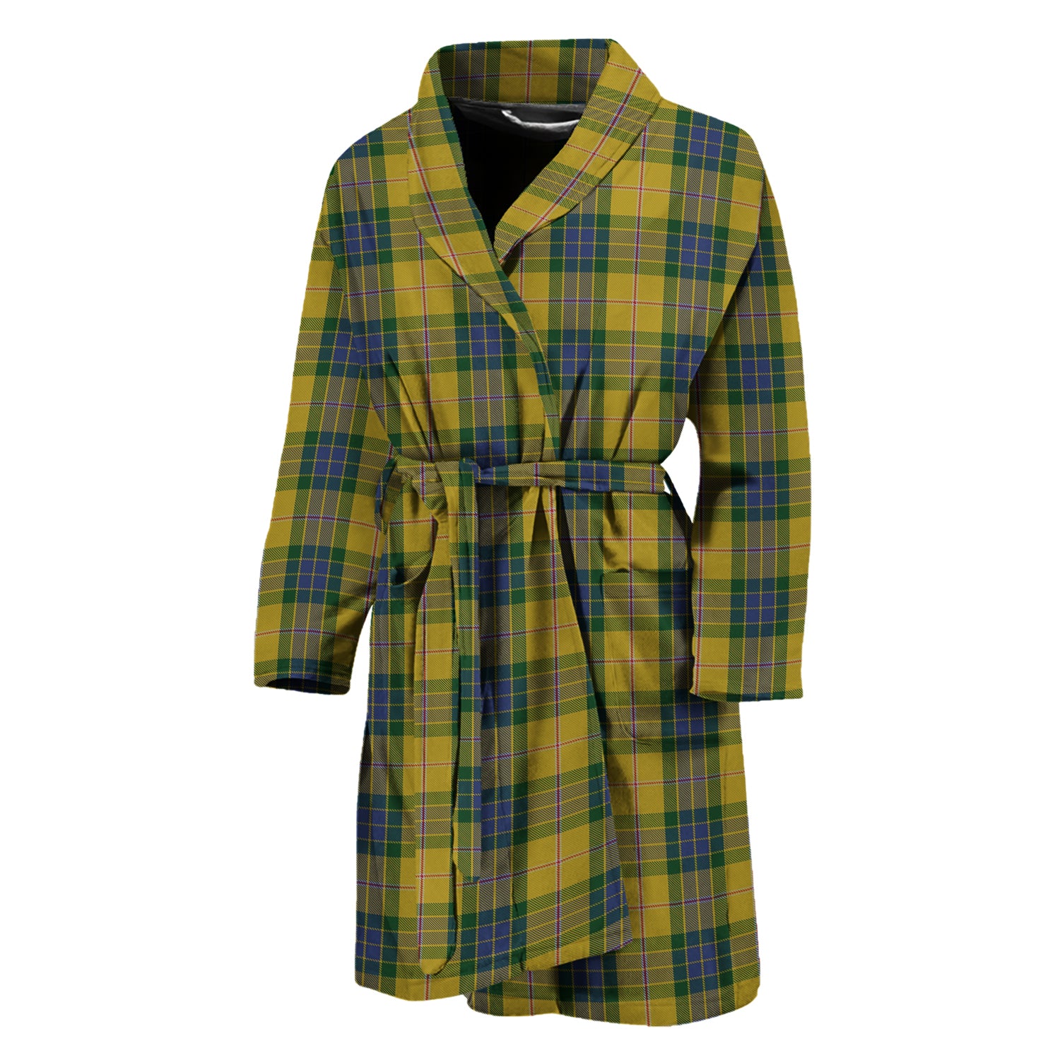 Fraser Yellow Tartan Bathrobe - Tartan Vibes Clothing