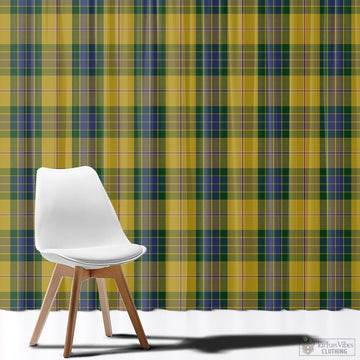 Fraser Yellow Tartan Window Curtain