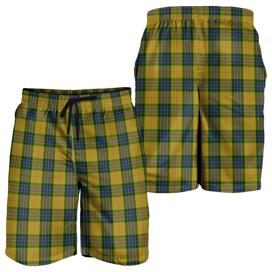 fraser-yellow-tartan-mens-shorts