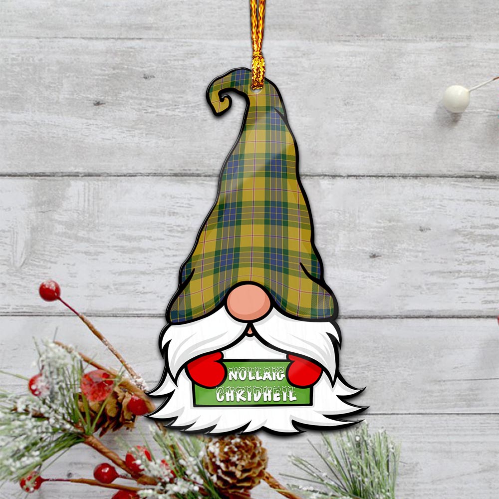 Fraser Yellow Gnome Christmas Ornament with His Tartan Christmas Hat - Tartan Vibes Clothing