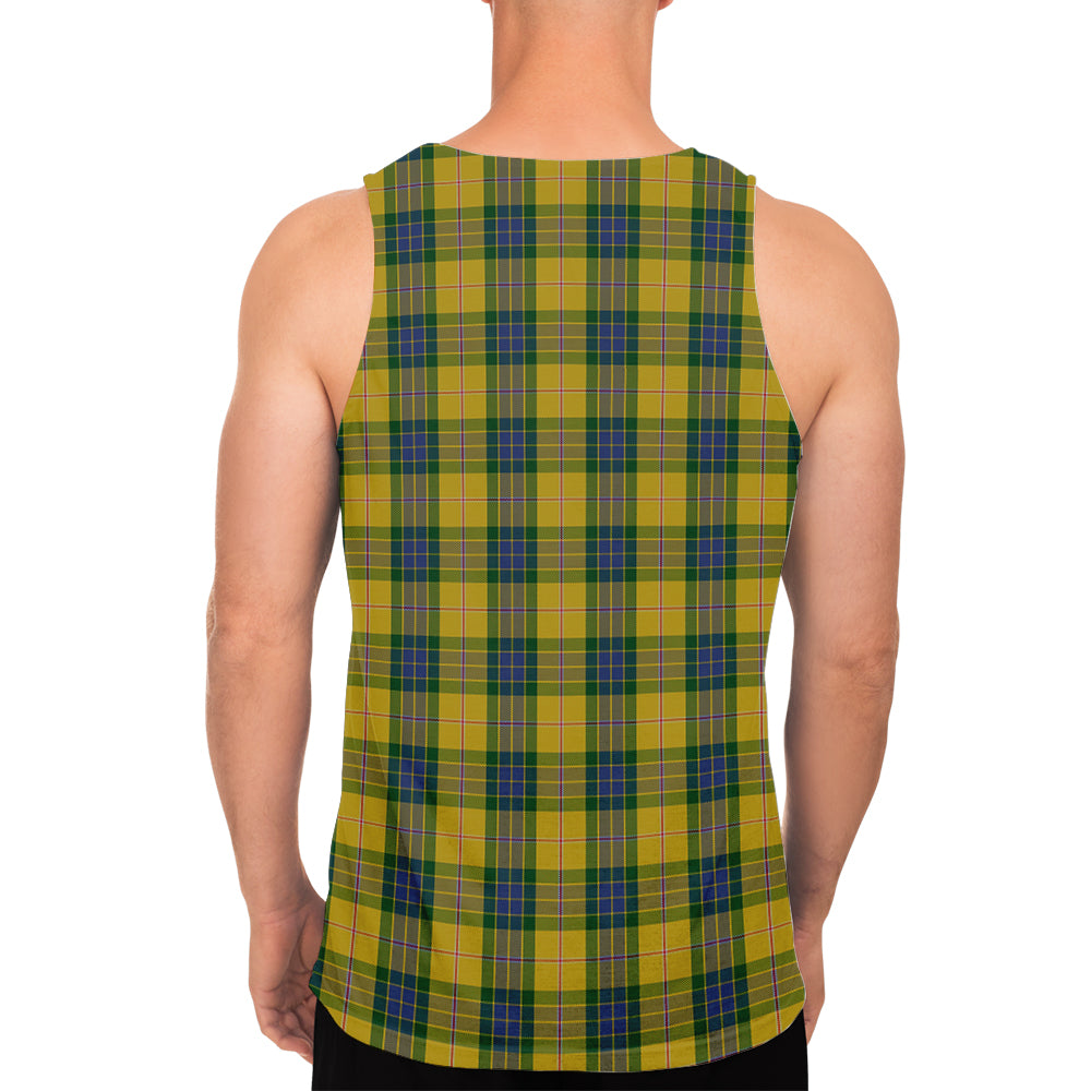 fraser-yellow-tartan-mens-tank-top