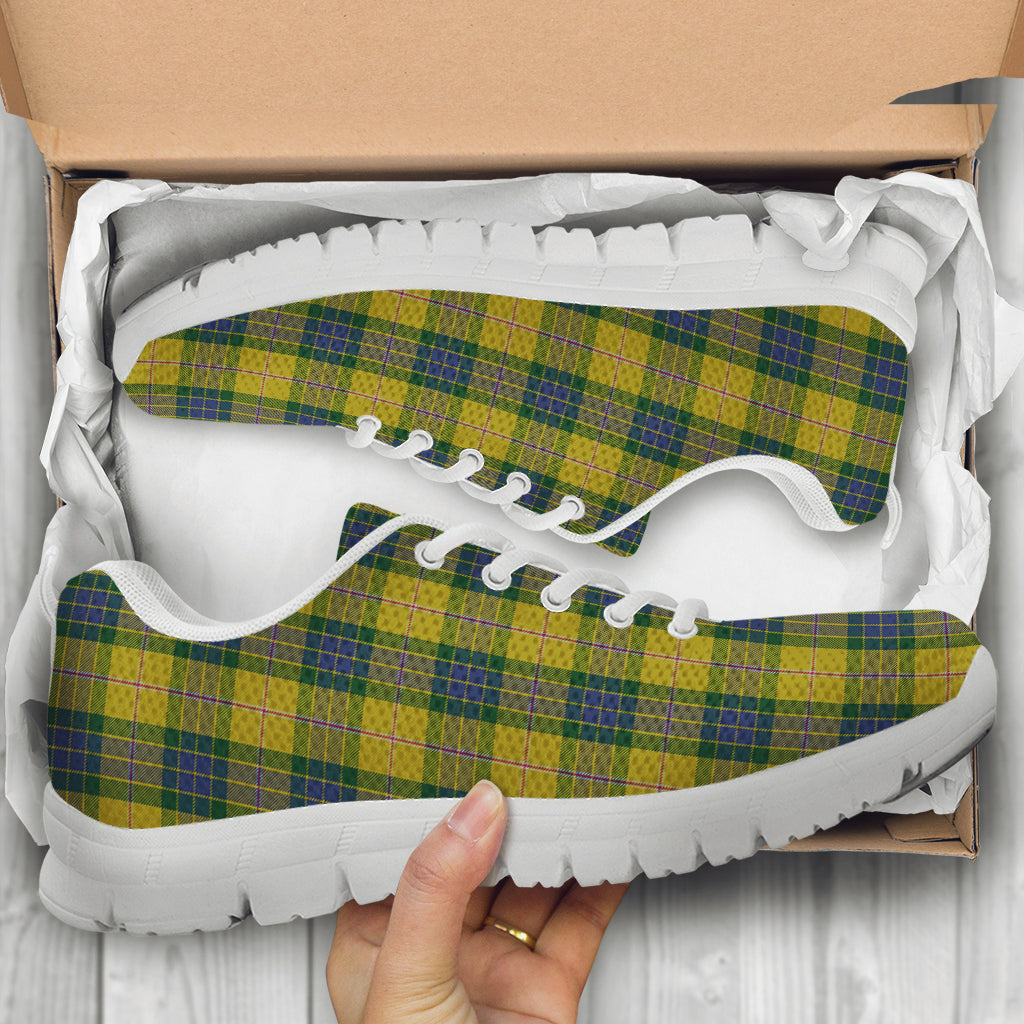 Fraser Yellow Tartan Sneakers - Tartan Vibes Clothing