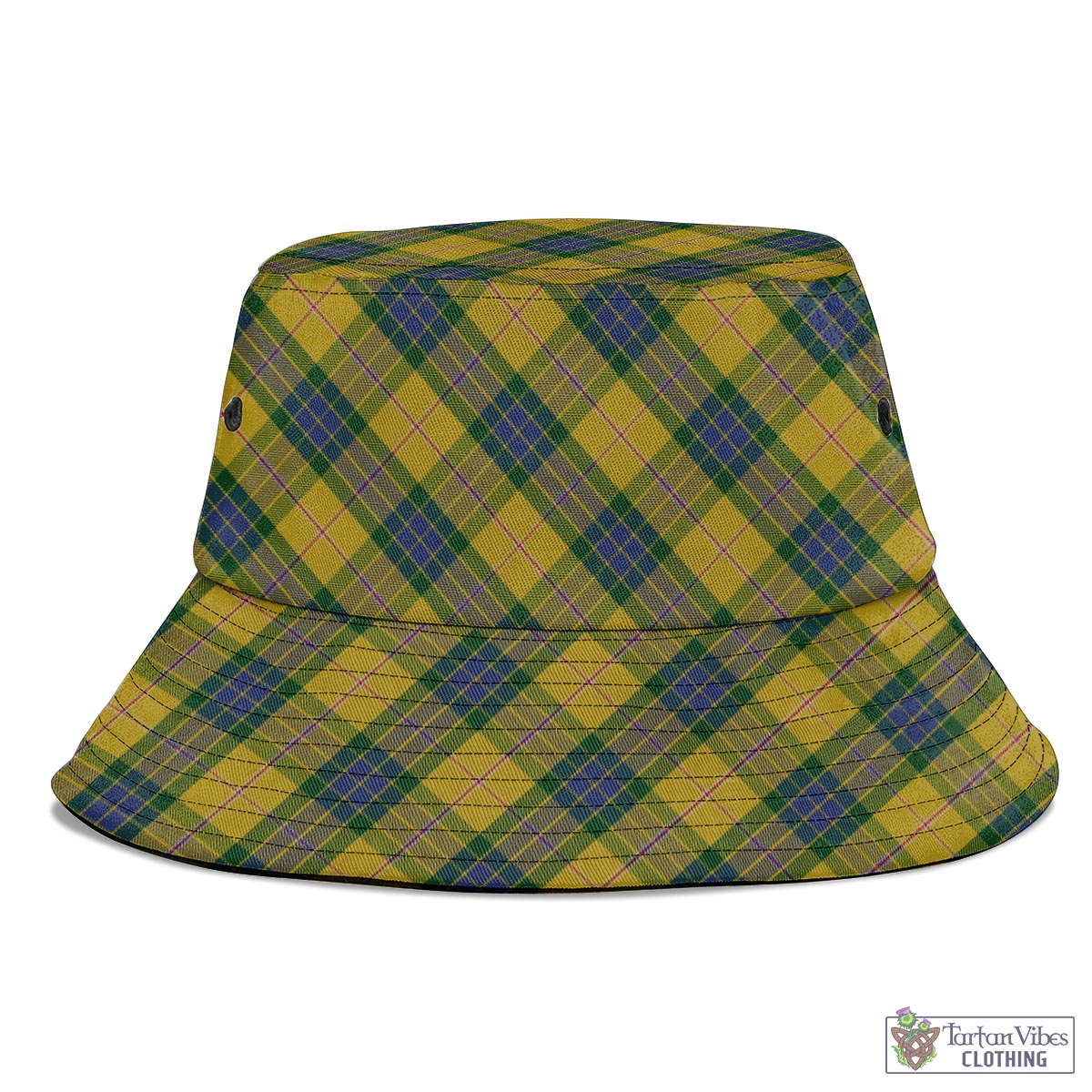 Tartan Vibes Clothing Fraser Yellow Tartan Bucket Hat