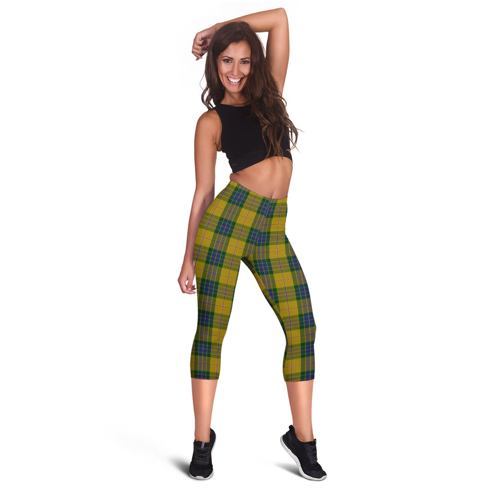 fraser-yellow-tartan-womens-leggings