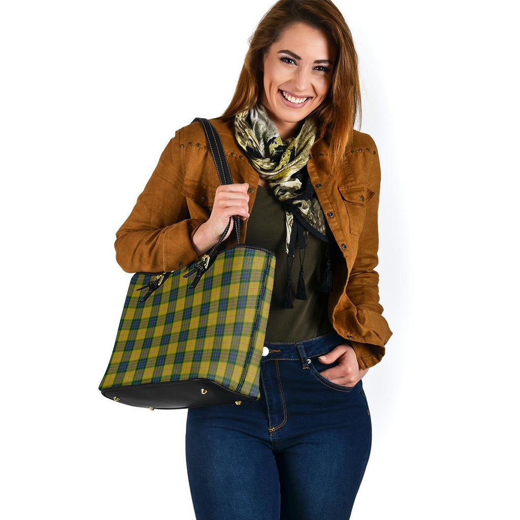 fraser-yellow-tartan-leather-tote-bag