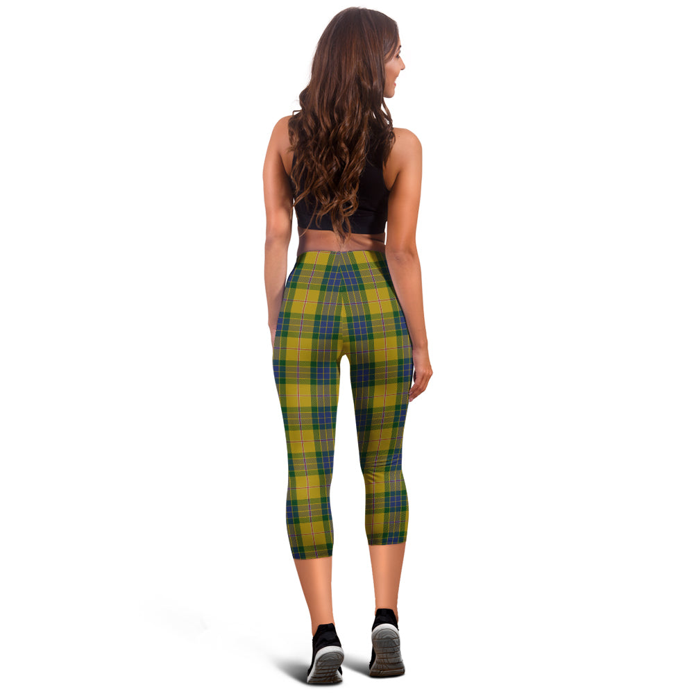 fraser-yellow-tartan-womens-leggings