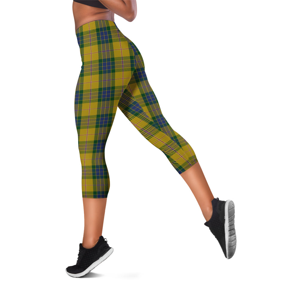 fraser-yellow-tartan-womens-leggings