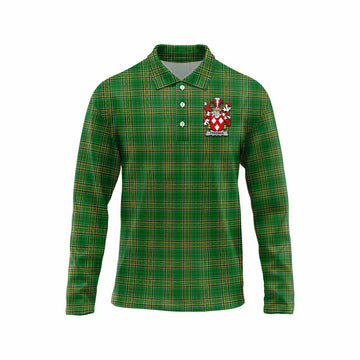 Freeman Irish Clan Tartan Long Sleeve Polo Shirt with Coat of Arms Unisex - Tartan Vibes Clothing