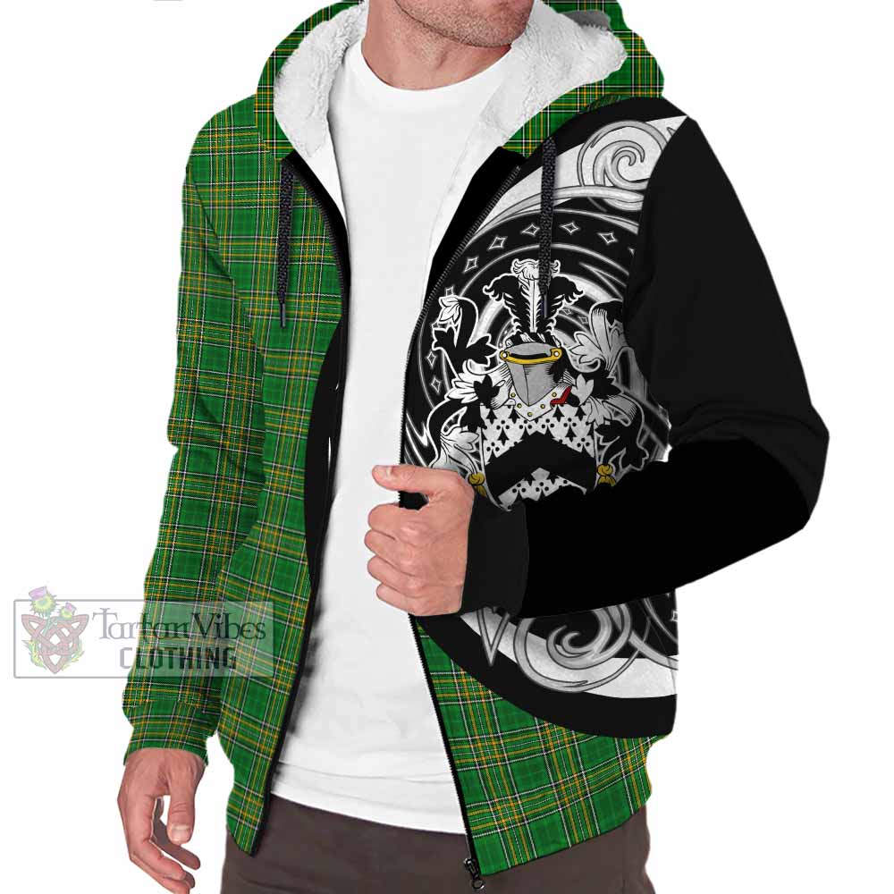 French Irish Clan Sherpa Hoodie Celtic Circle Style - Tartan Vibes Clothing