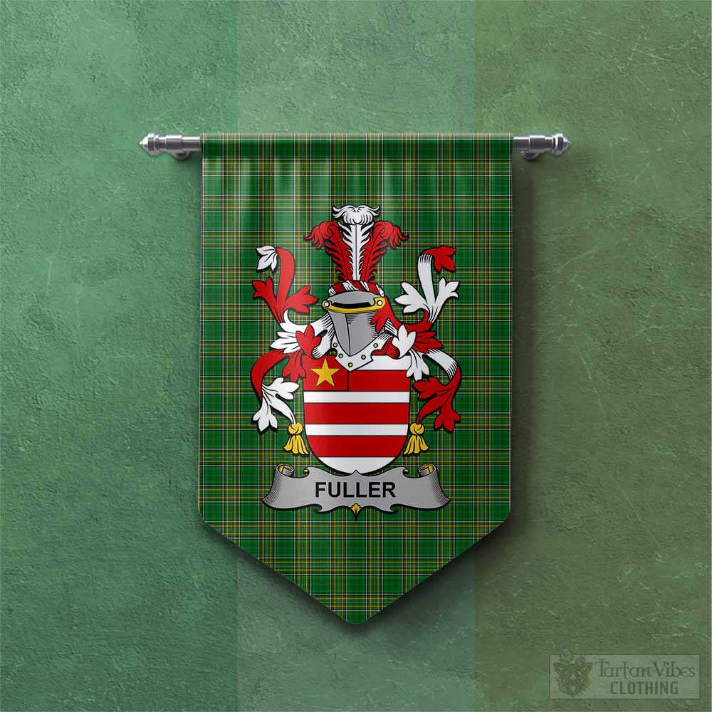 Fuller Irish Clan Tartan Gonfalon, Tartan Banner with Coat of Arms Chevron - Tartan Vibes Clothing