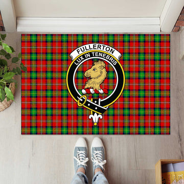 Fullerton Tartan Door Mat with Family Crest