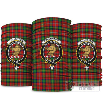 Fullerton Tartan Neck Gaiters, Tartan Bandanas, Tartan Head Band with Family Crest