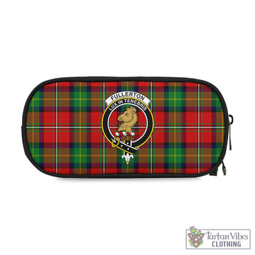 Fullerton Tartan Pen and Pencil Case with Family Crest