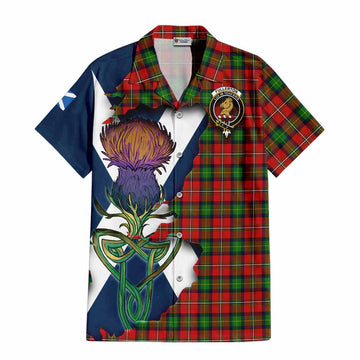 Fullerton Tartan Family Crest Hawaiian Shirt Scottish Thistle Celtic Inspired Kid - Tartan Vibes Clothing