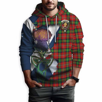Fullerton Tartan Family Crest Hoodie Scottish Thistle Celtic Inspired Pullover Hoodie - Tartan Vibes Clothing