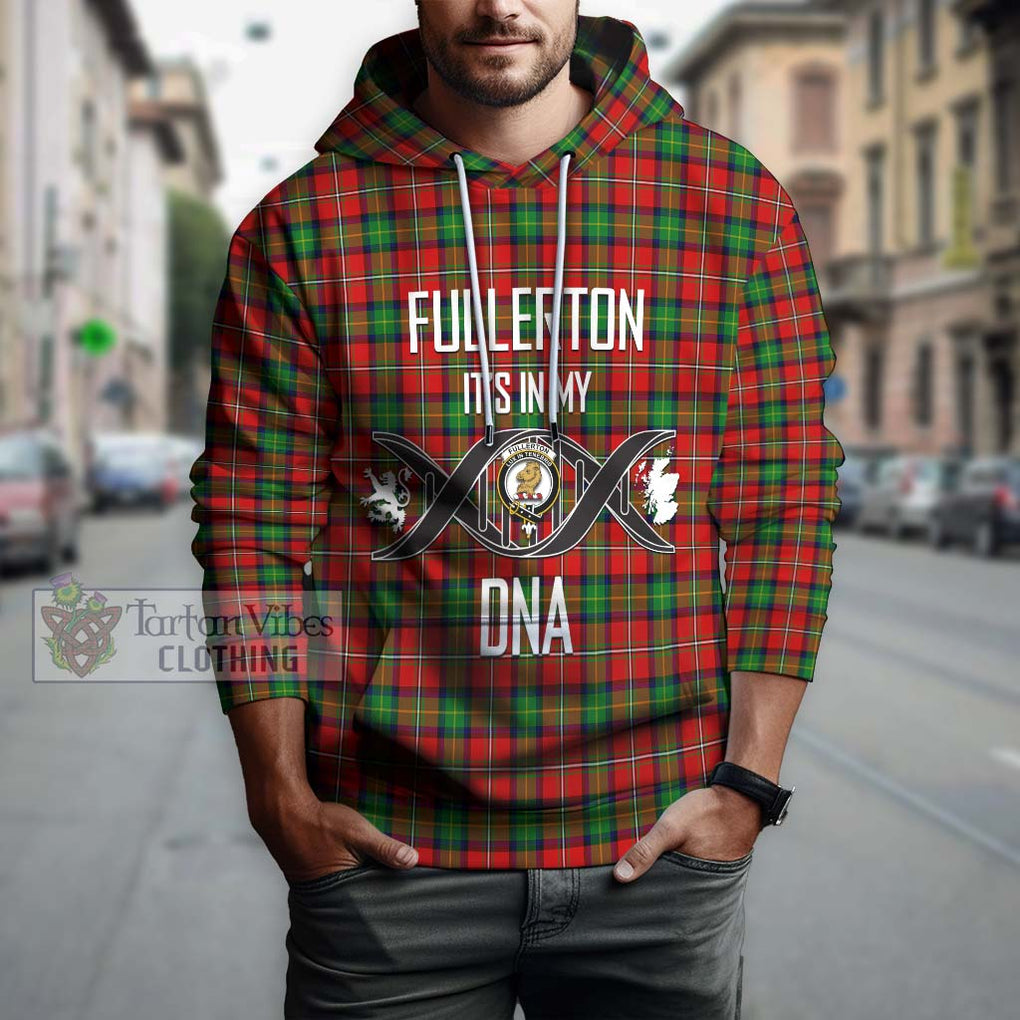 Fullerton Tartan Hoodie with Family Crest DNA In Me Style Pullover Hoodie - Tartanvibesclothing Shop