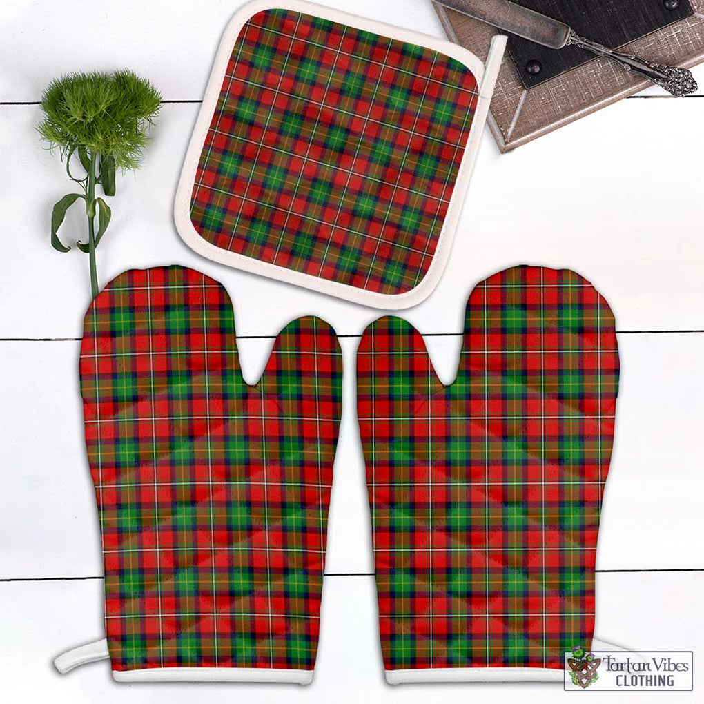 Fullerton Tartan Combo Oven Mitt & Pot-Holder Combo 1 Oven Mitt & 1 Pot-Holder White - Tartan Vibes Clothing