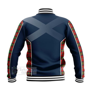 Fullerton Tartan Baseball Jacket with Family Crest and Scottish Thistle Vibes Sport Style - Tartan Vibes Clothing