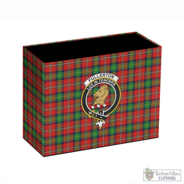 Fullerton Tartan Pen Holder with Family Crest