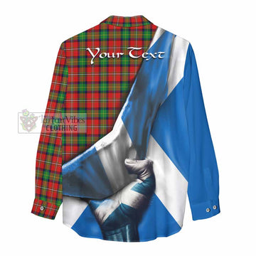 Fullerton Tartan Women's Casual Shirt with Family Crest Scotland Patriotic Style