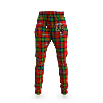 Fullerton Tartan Joggers Pants with Family Crest