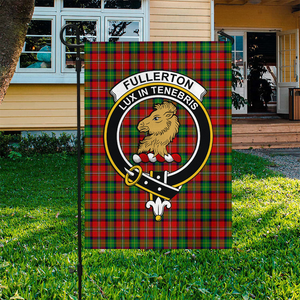 Fullerton Tartan Flag with Family Crest - Tartan Vibes Clothing