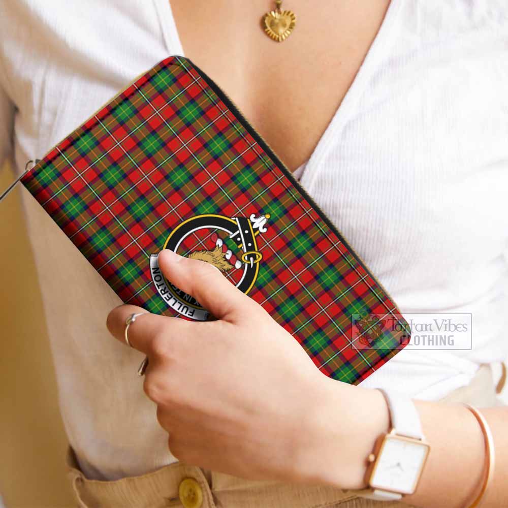 Fullerton Tartan Women's Leather Wallet with Family Crest - Tartan Vibes Clothing
