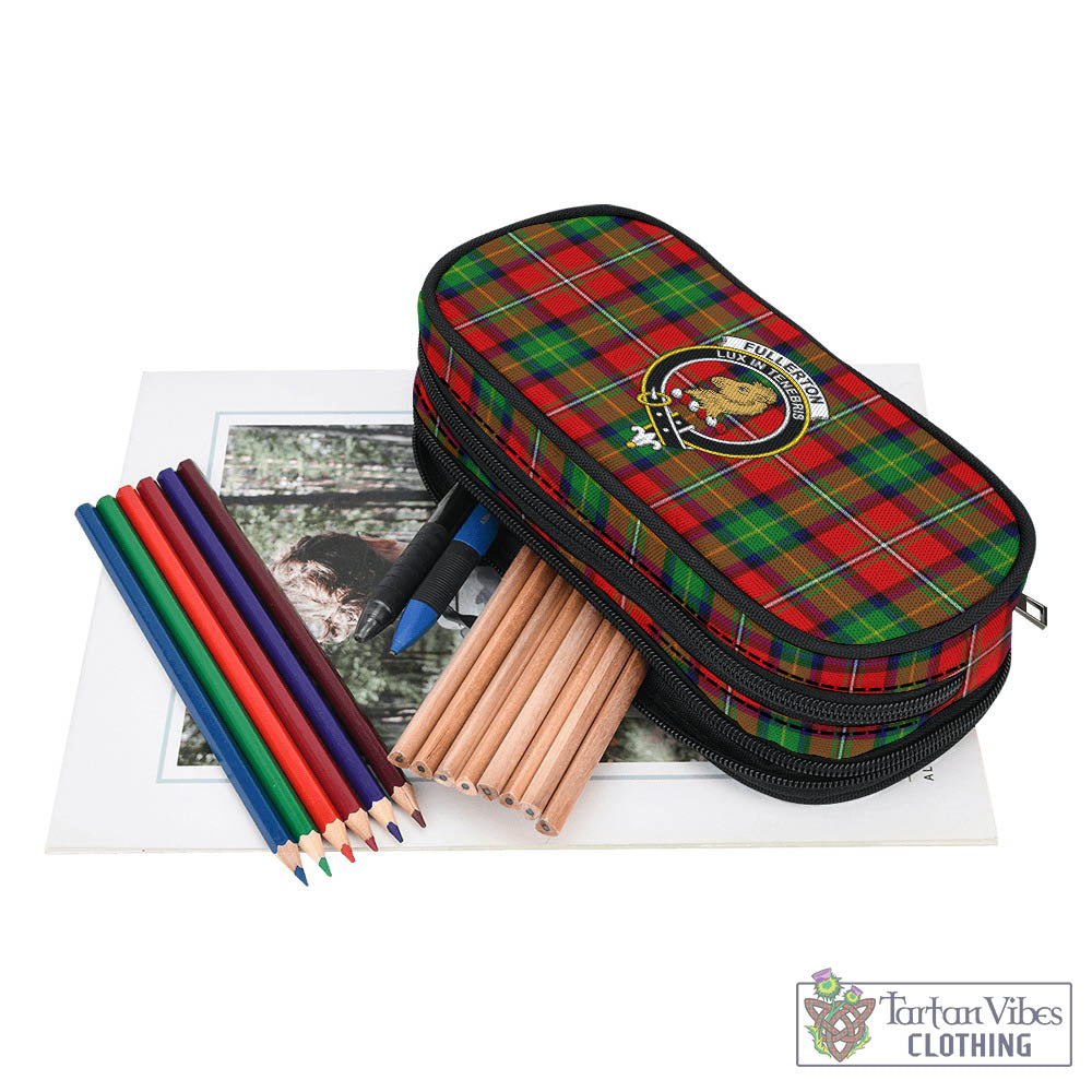 Tartan Vibes Clothing Fullerton Tartan Pen and Pencil Case with Family Crest