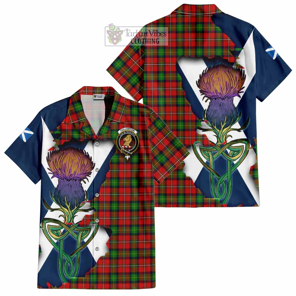 Fullerton Tartan Family Crest Hawaiian Shirt Scottish Thistle Celtic Inspired - Tartan Vibes Clothing