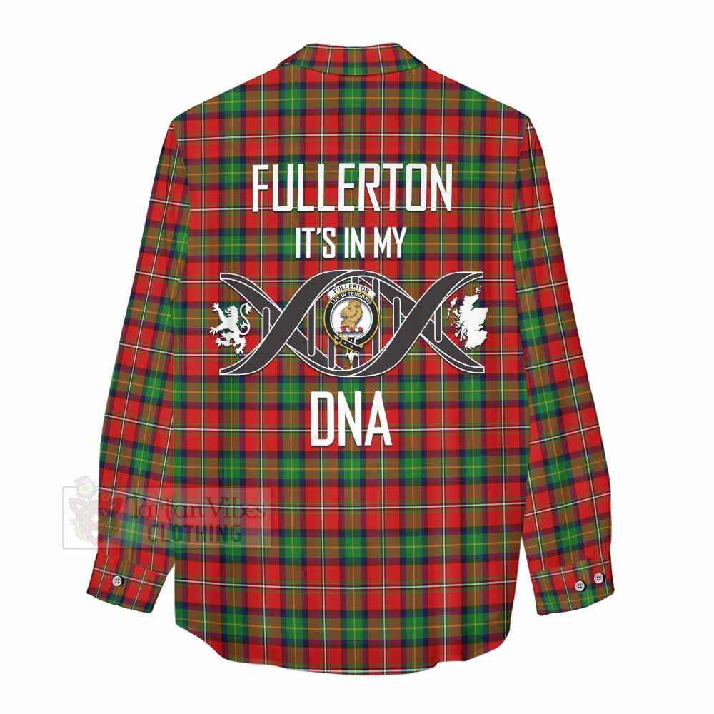 Tartan Vibes Clothing Fullerton Tartan Women's Casual Shirt with Family Crest DNA In Me Style