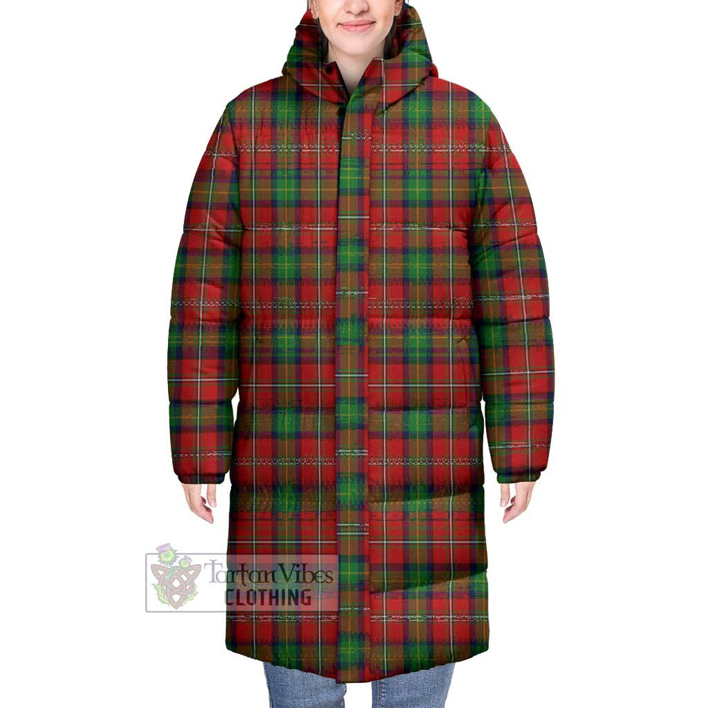 Tartan Vibes Clothing Fullerton Tartan Long Down Jacket