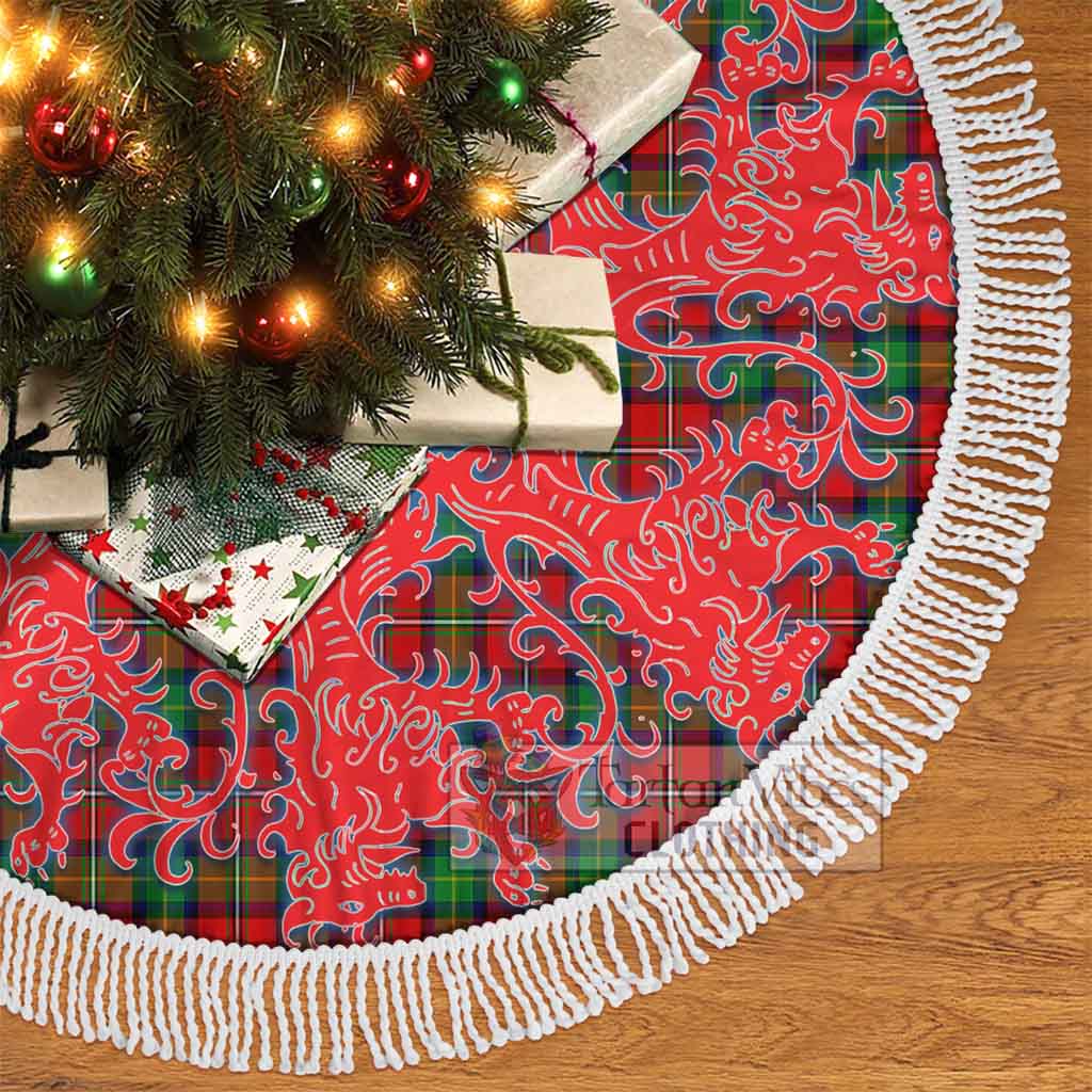 Fullerton Tartan Christmas Tree Skirt Lion Rampant Style - Tartan Vibes Clothing