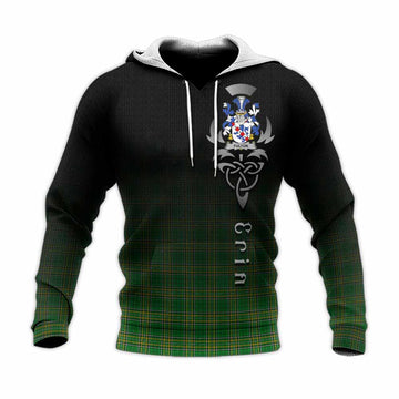 Fulton Irish Clan Knitted Hoodie with Coat of Arms Erin Go Bragh Celtic Inspired Unisex Knitted Pullover Hoodie - Tartan Vibes Clothing