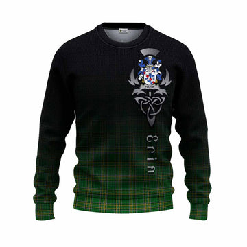 Fulton Irish Clan Knitted Sweater with Coat of Arms Erin Go Bragh Celtic Inspired Unisex - Tartan Vibes Clothing