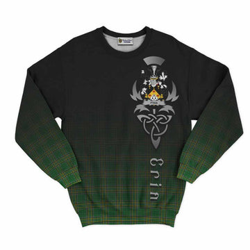Fyan Irish Clan Sweatshirt with Coat of Arms Erin Go Bragh Celtic Inspired Unisex - Tartan Vibes Clothing