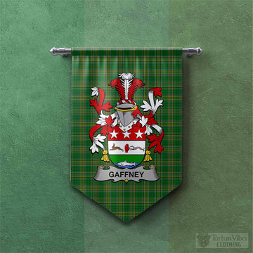 Gaffney Irish Clan Tartan Gonfalon, Tartan Banner with Coat of Arms Chevron - Tartan Vibes Clothing