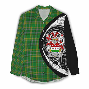 Gaffney Irish Clan Women's Casual Shirt Celtic Circle Style Female - Tartan Vibes Clothing