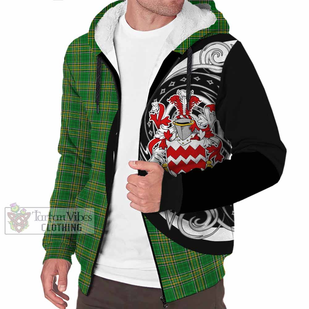 Gaine Irish Clan Sherpa Hoodie Celtic Circle Style - Tartan Vibes Clothing
